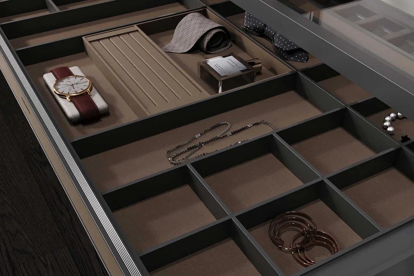Solvia Series drawer organizer details