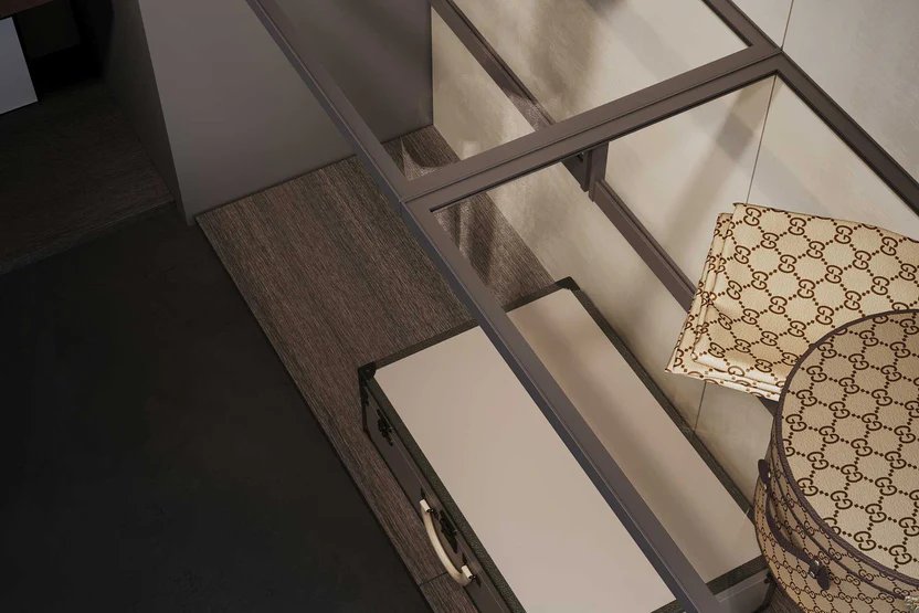 Solvia Series top shelf and lighting details